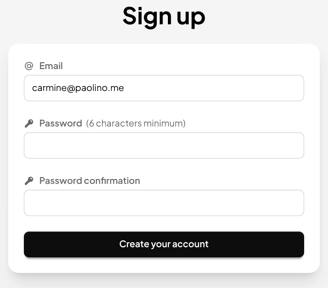 Sign up illustration (light mode)